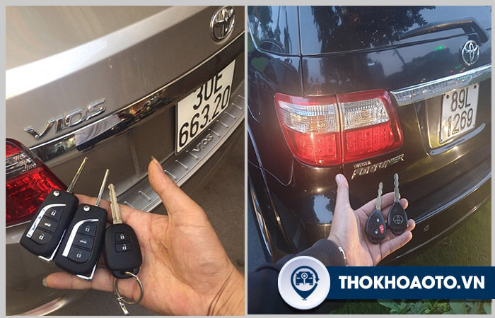 Làm chìa khóa ô tô liền điều khiển từ xa