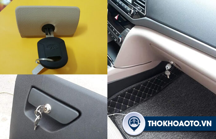 chế khóa cốp phụ ô tô